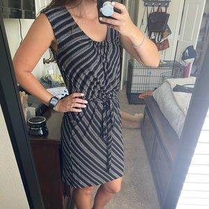 Loft Knee-length Dress w/ Cinched Waist Tie